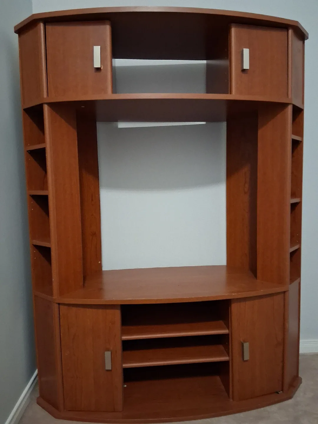 Corner Entertainment Center - Wood image indicator(2)