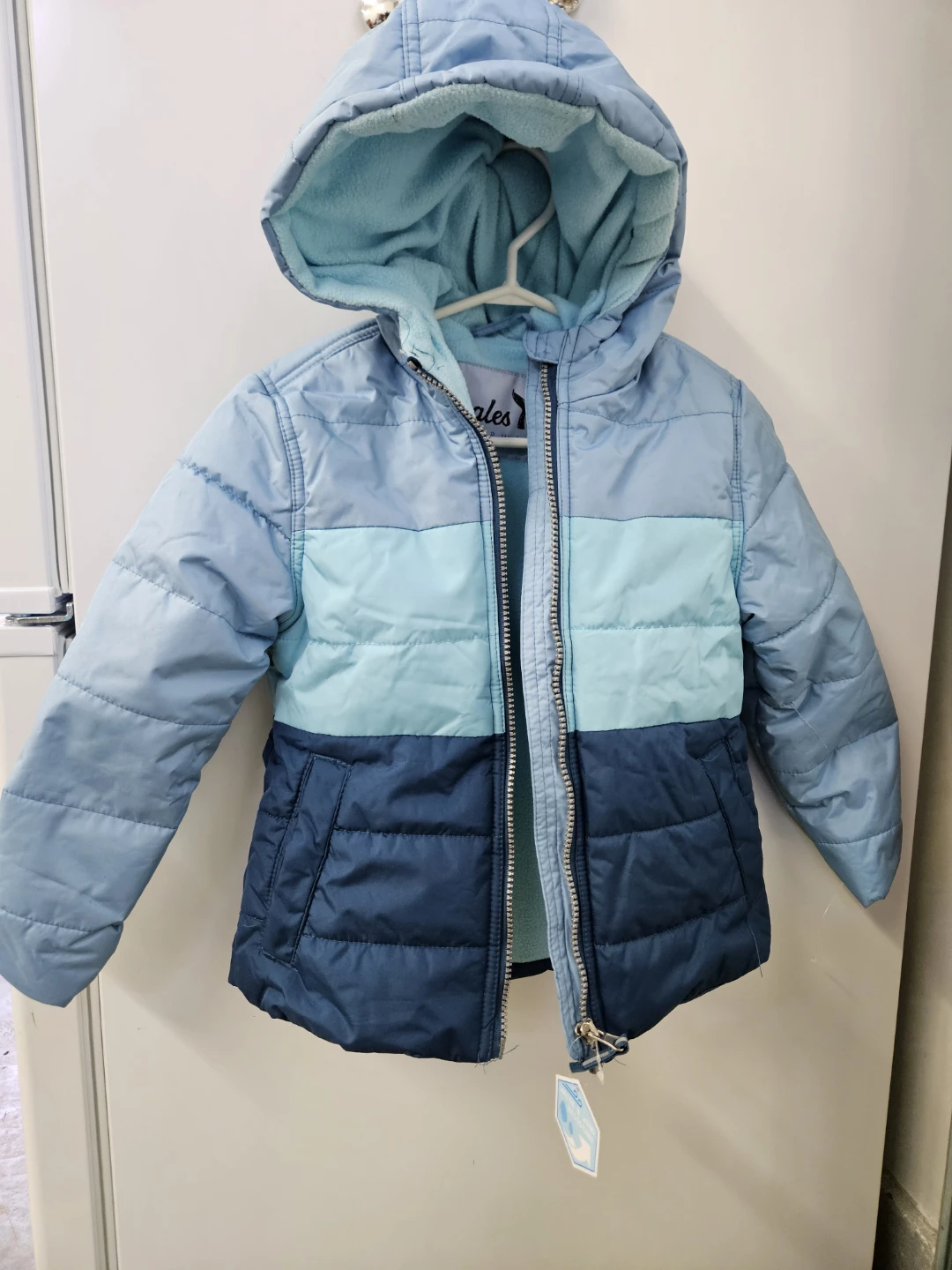 Whales Tail Outerwear Kids Puffer Jacket - Size 4