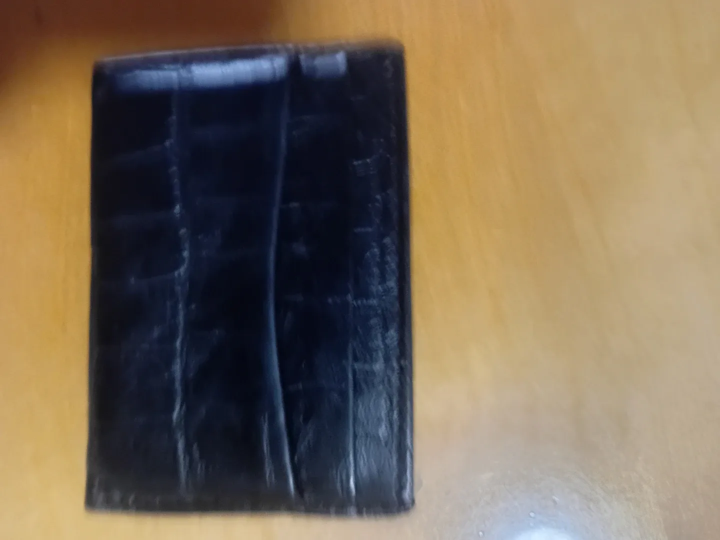 Black Leather Card Holder thumbnail