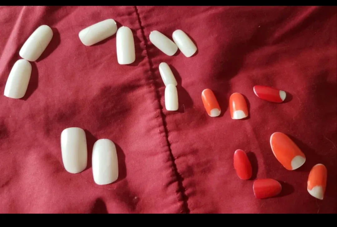 new 10 fake toe and used nails