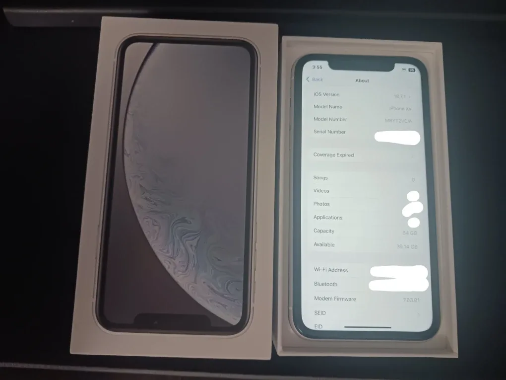 Apple IPhone XR - 64GB , White , With Box - Excellent Condition