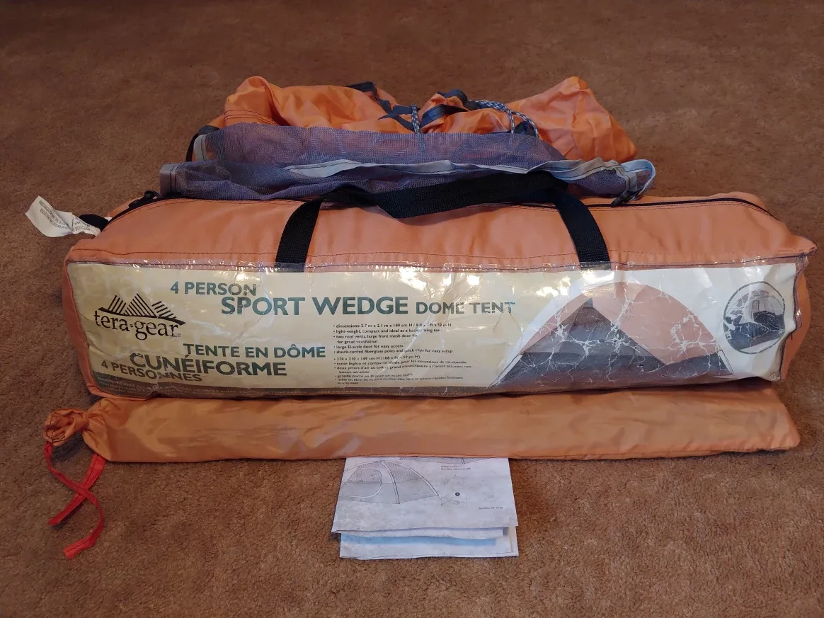 4-Person Sport Wedge Dome Tent (Tera Gear)