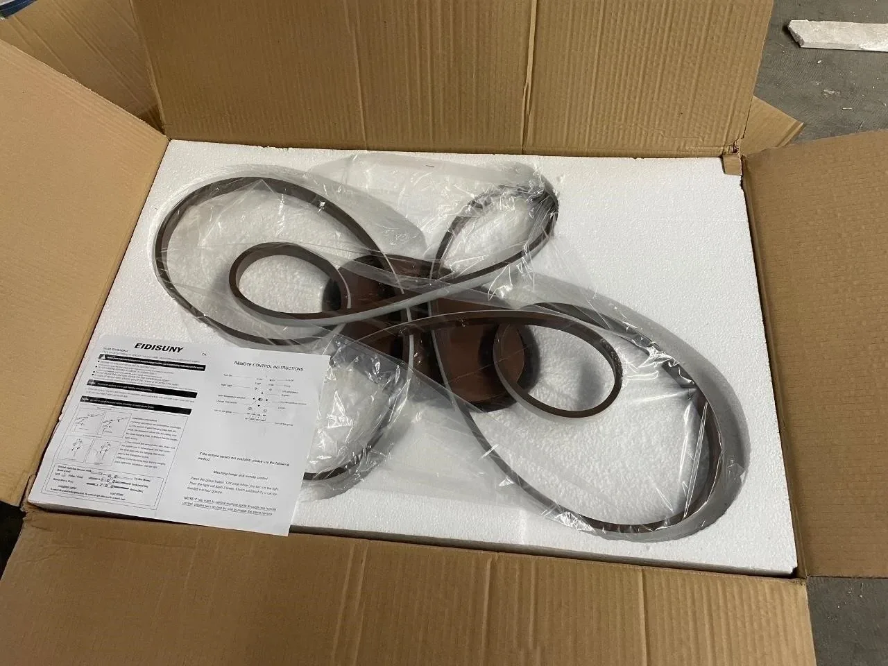 Eidisuny Modern LED Ceiling Light - Brown image indicator(2)