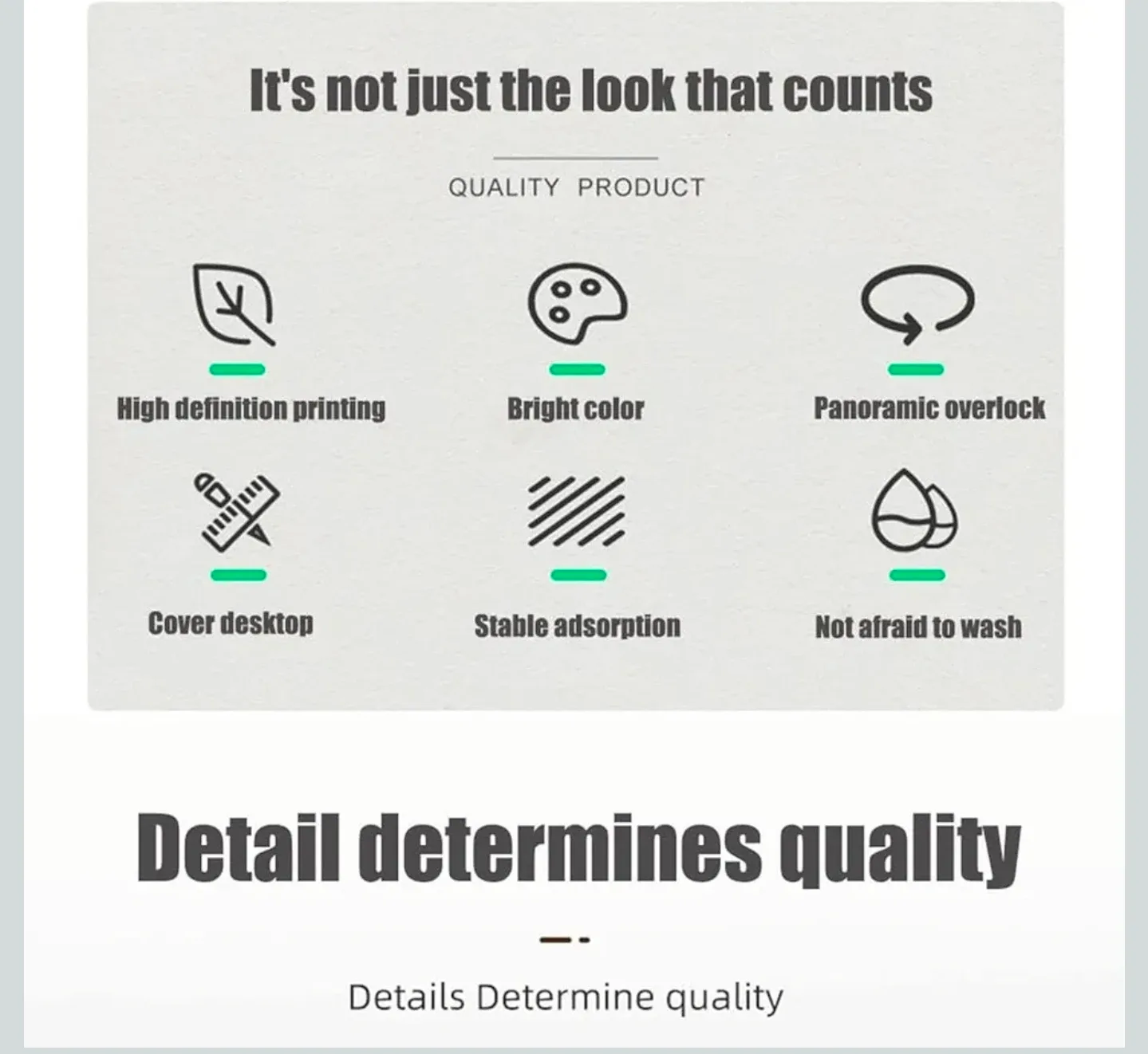 Extra Large Office Mouse Pad - Excel, PPT, Word Shortcuts image indicator(4)