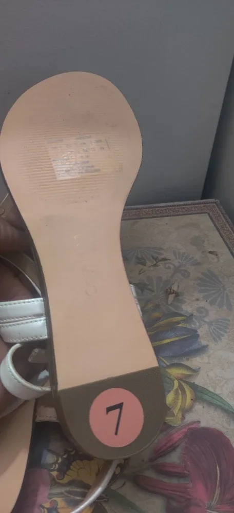 Calvin Klein White Sandals - Size 7 image indicator(7)