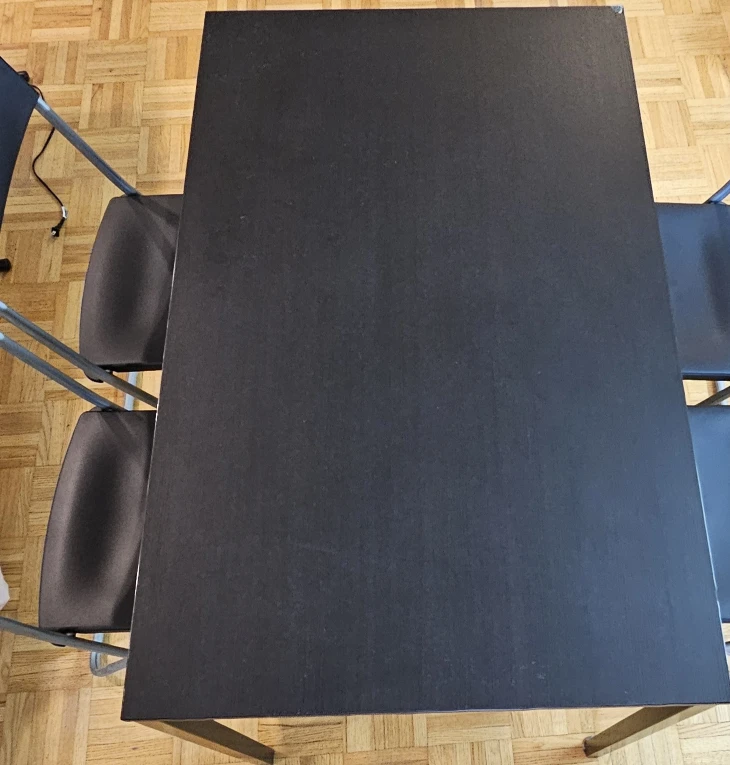 Black Dining Table with 4 Chairs - photo 5