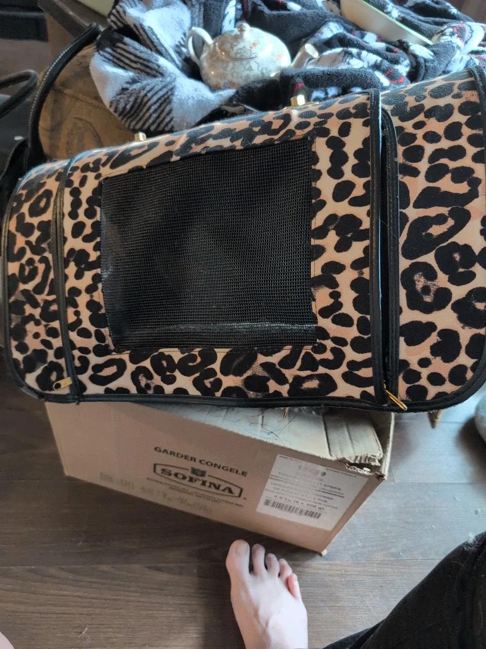Leopard Print Pet Carrier