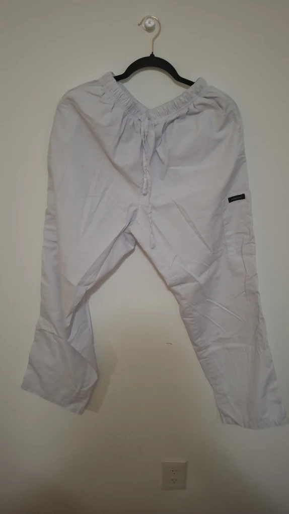 White Scrub Pants