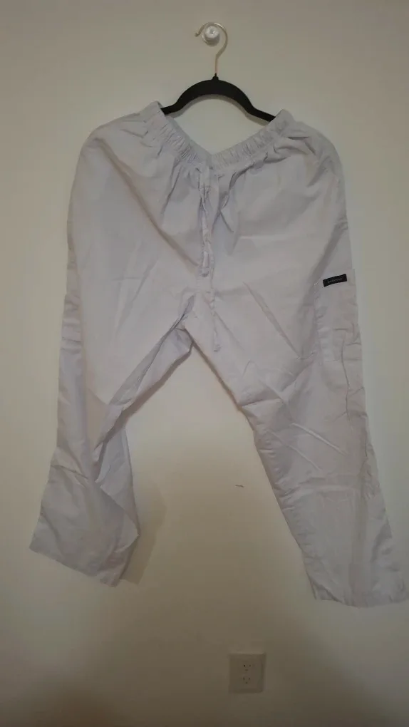 White Scrub Pants