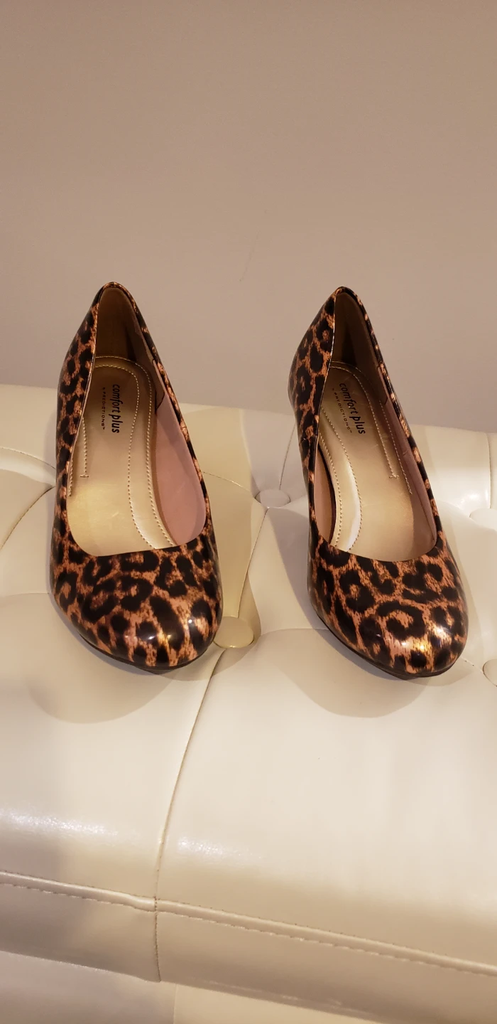 Simply Plus Leopard Print Heels - Size 9.5 - photo 2