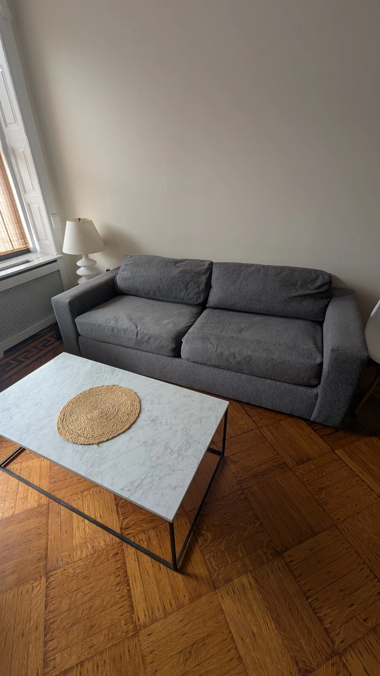 Urban 84" Sleeper Sofa, Down Blend Fill, Chenille Tweed, Pewter - photo 4