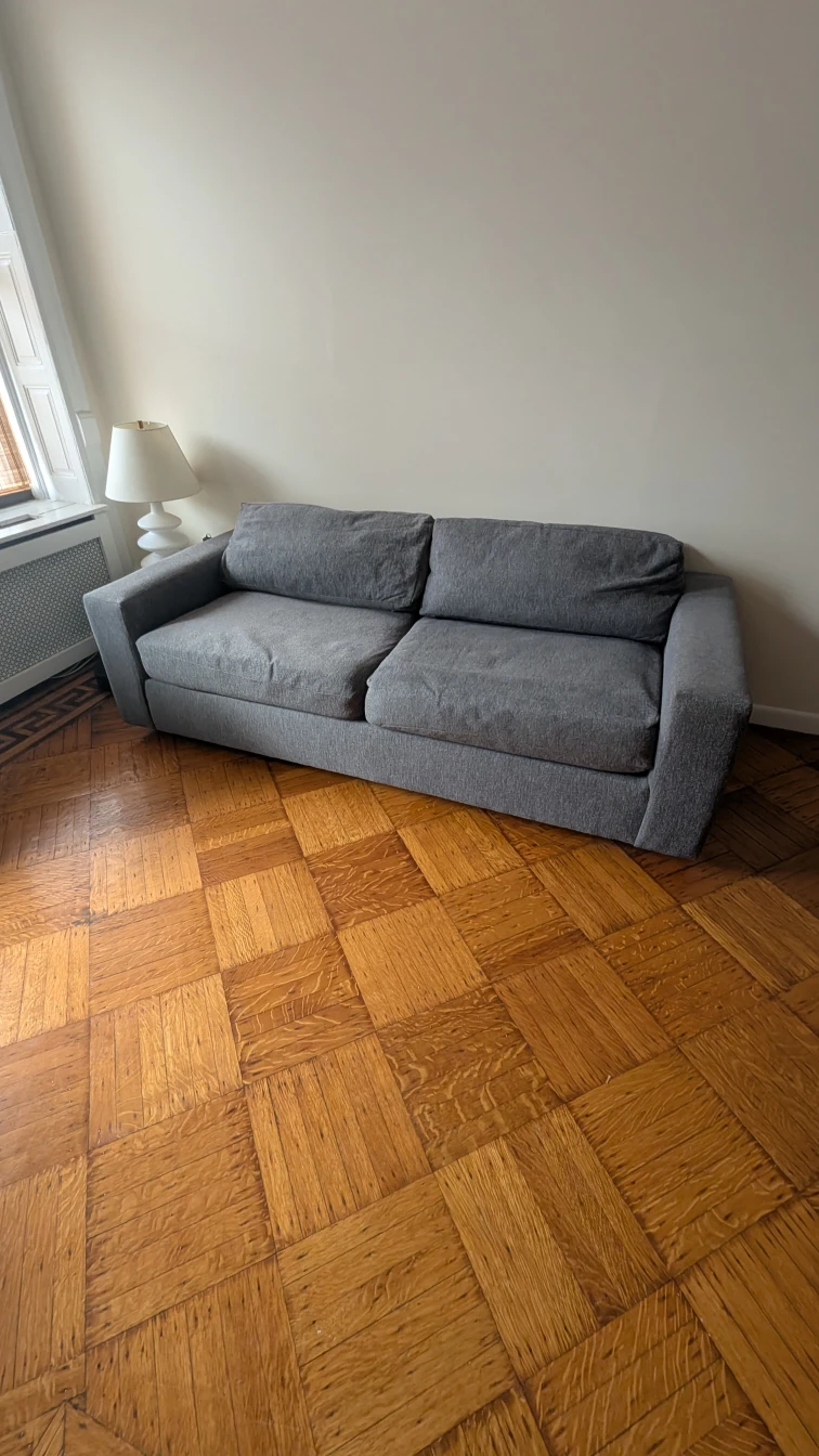 Urban 84" Sleeper Sofa, Down Blend Fill, Chenille Tweed, Pewter