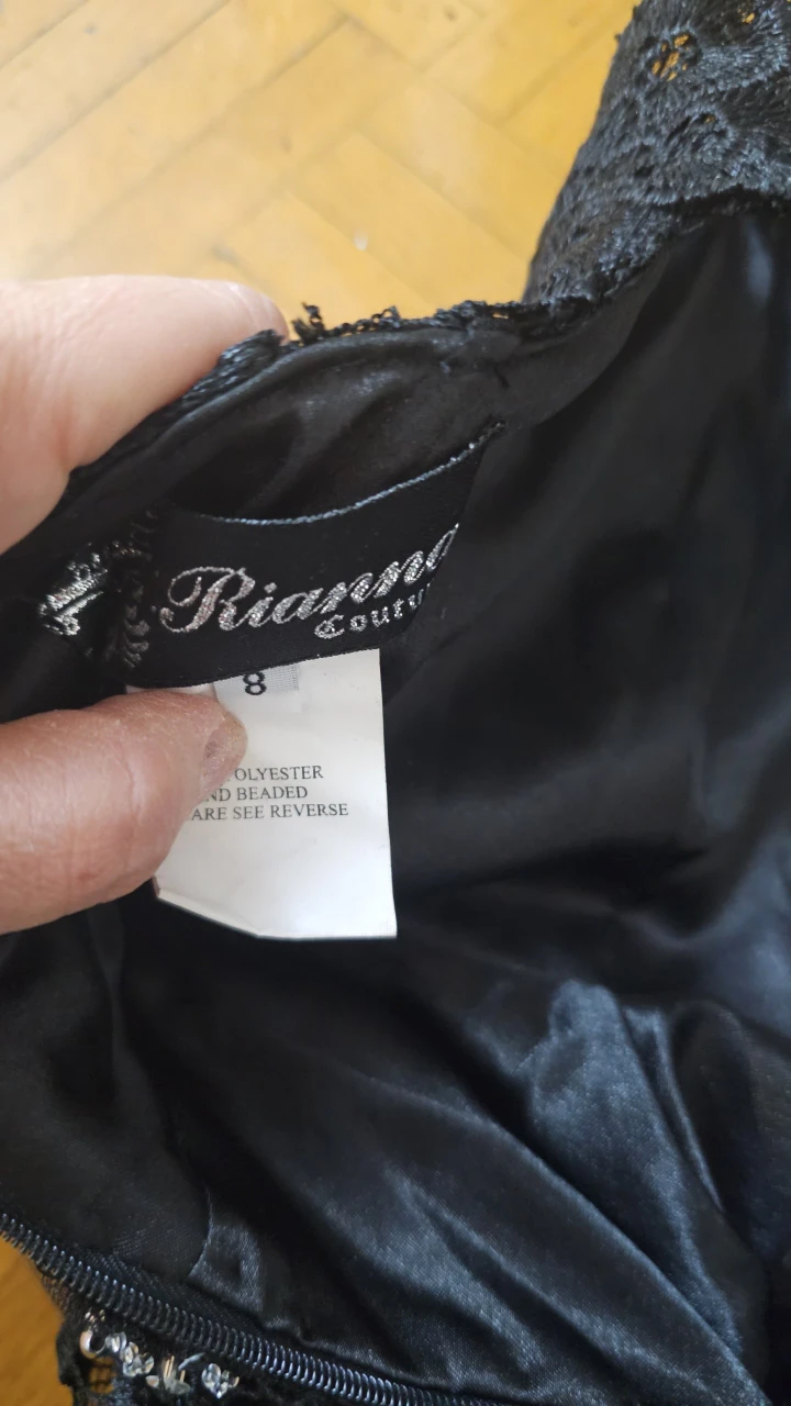 Riazsons Couture Black Lace Dress - Size 8 - photo 2