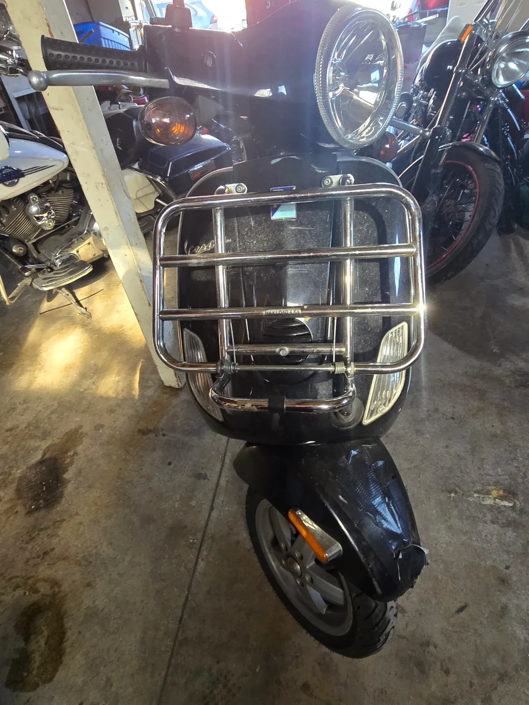 Black Vespa Scooter image indicator(3)