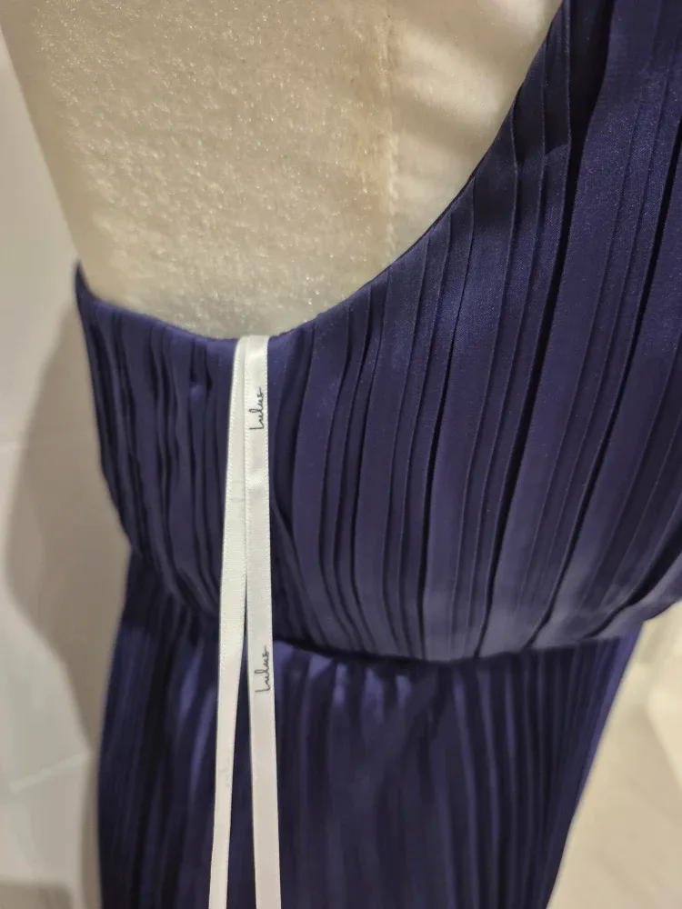 Lulus Navy Blue Pleated Maxi Dress - Size XS image indicator(3)