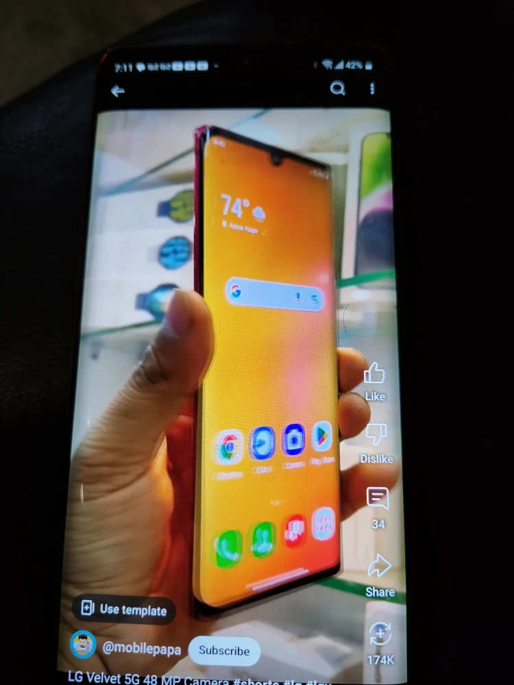 LG Velvet 5G Red Smartphone