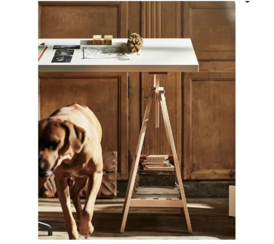 Ikea white tabletop/desk with removable legs image indicator(7)