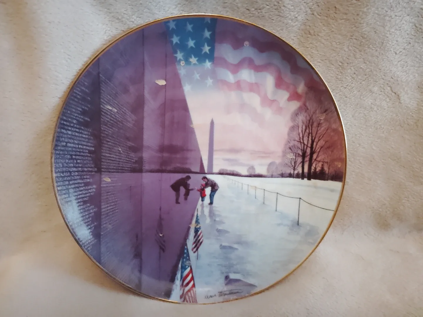 Franklin Mint 'Remember Them Always' Plate