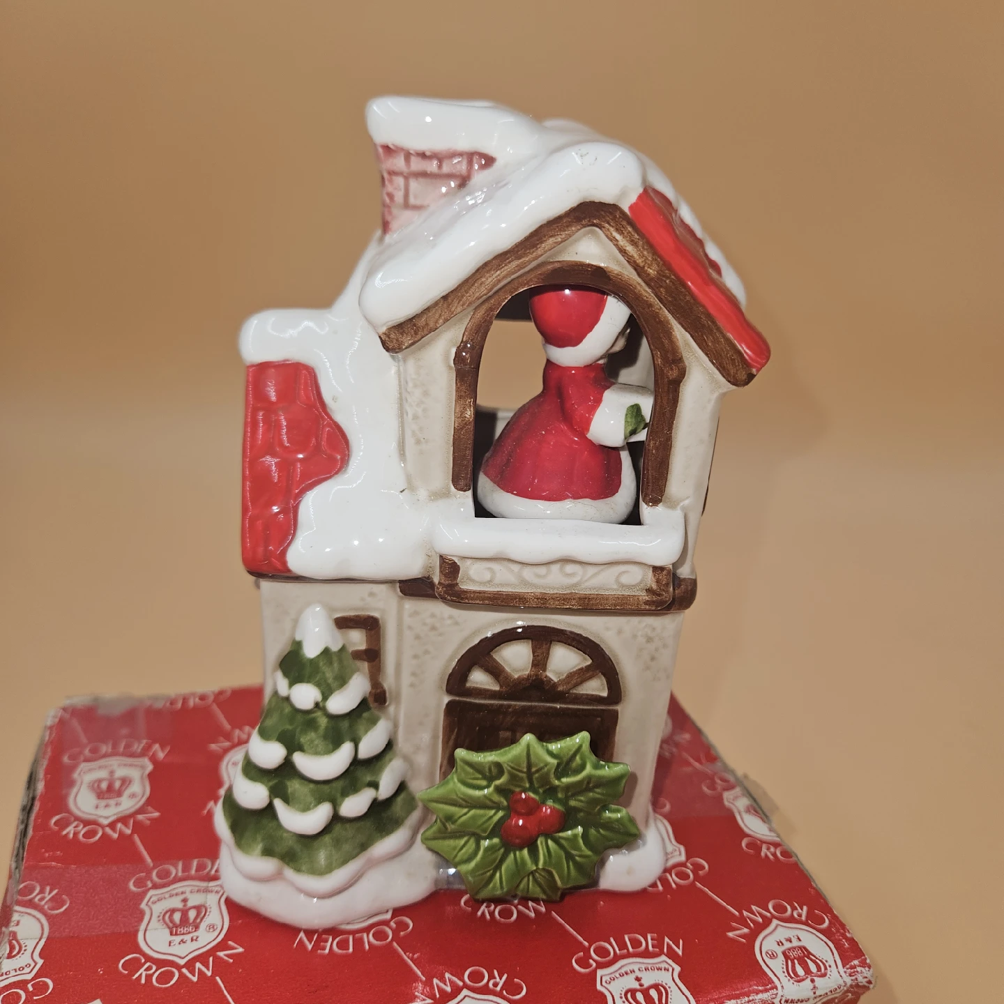 Ebeling & Reuss Wind Up Musical House "Deck the Halls" 1983