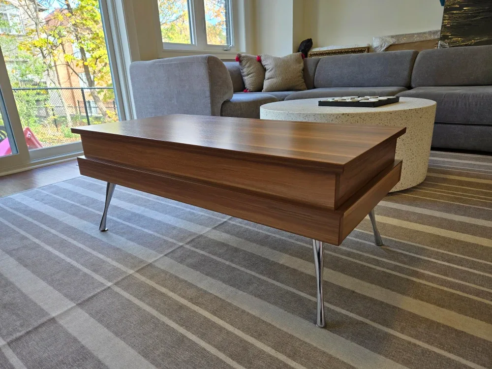 Coffee Table - MCM, Storage, Walnut Finish image indicator(3)