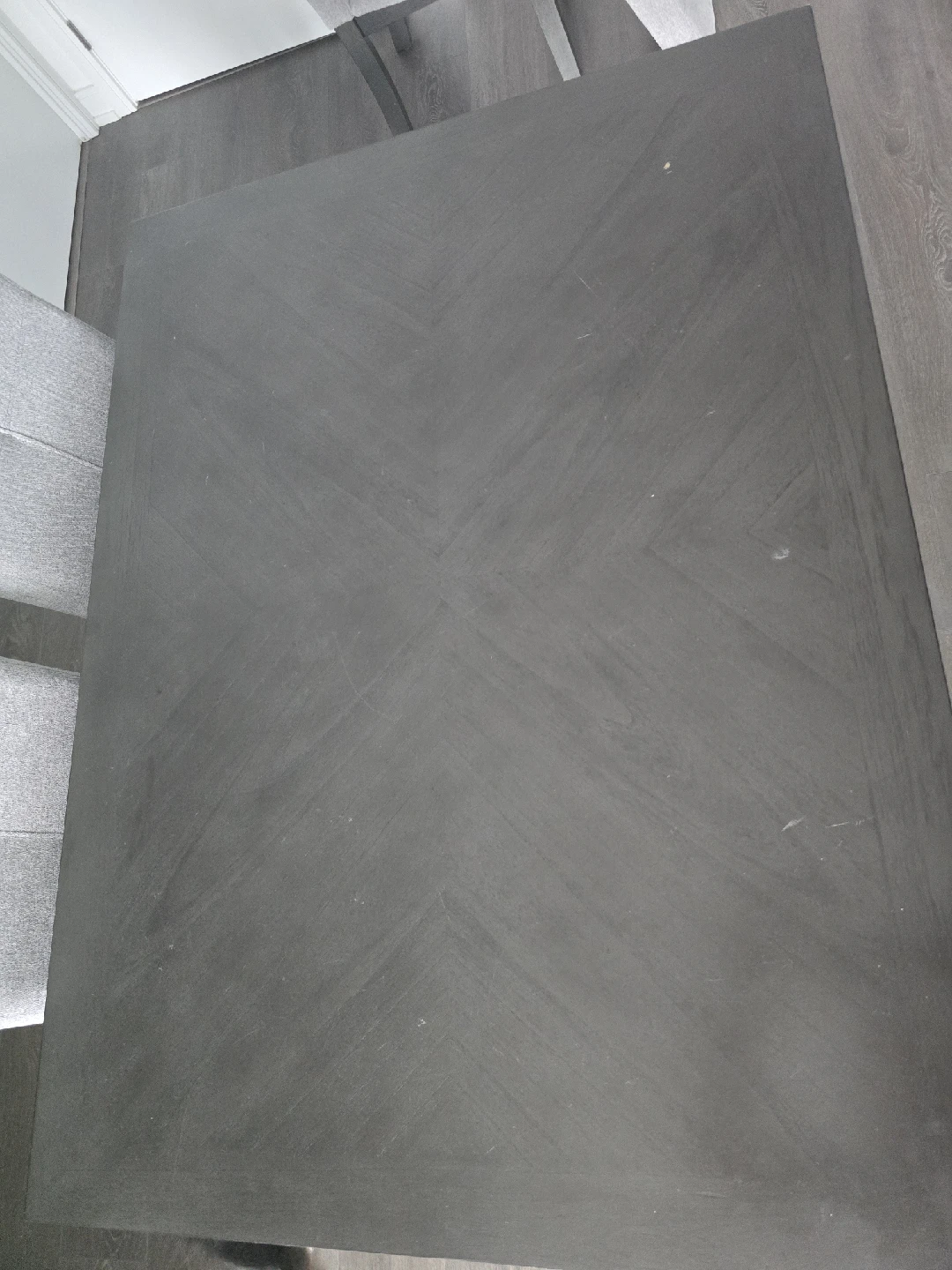 Dining Table with 4 Chairs - Grey - photo 3