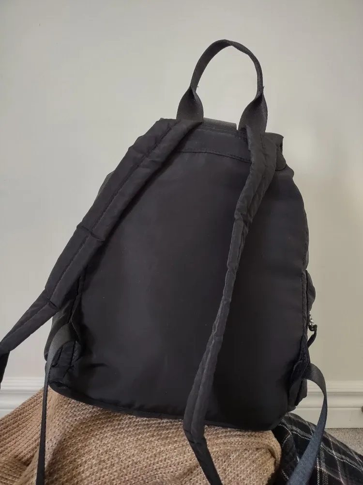 Top Shop Black Nylon Backpack image indicator(5)