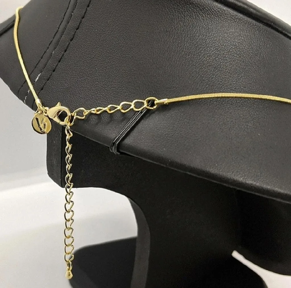 ✨️ Sleek Vintage 14k Gold Plated Snake Chain Necklace image indicator(6)