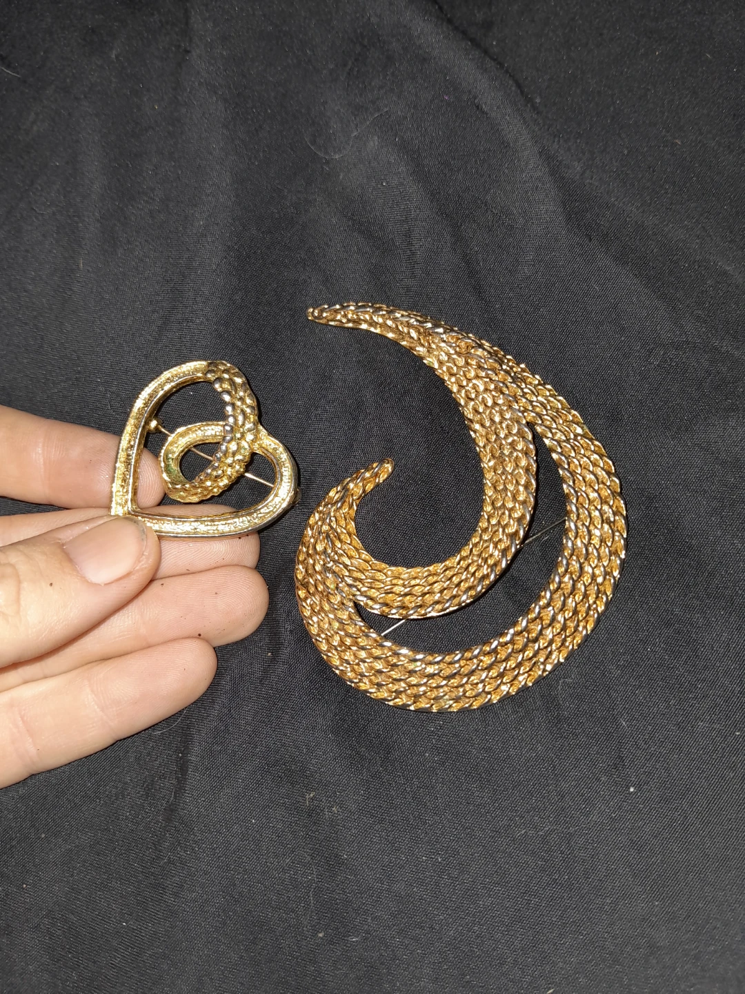 Vintage Gold Tone Brooches