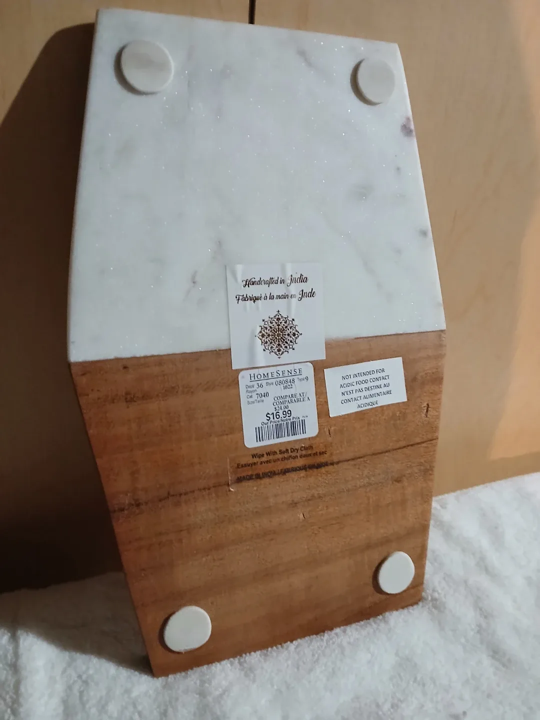 Homesense Marble & Wood Serving Board image indicator(2)