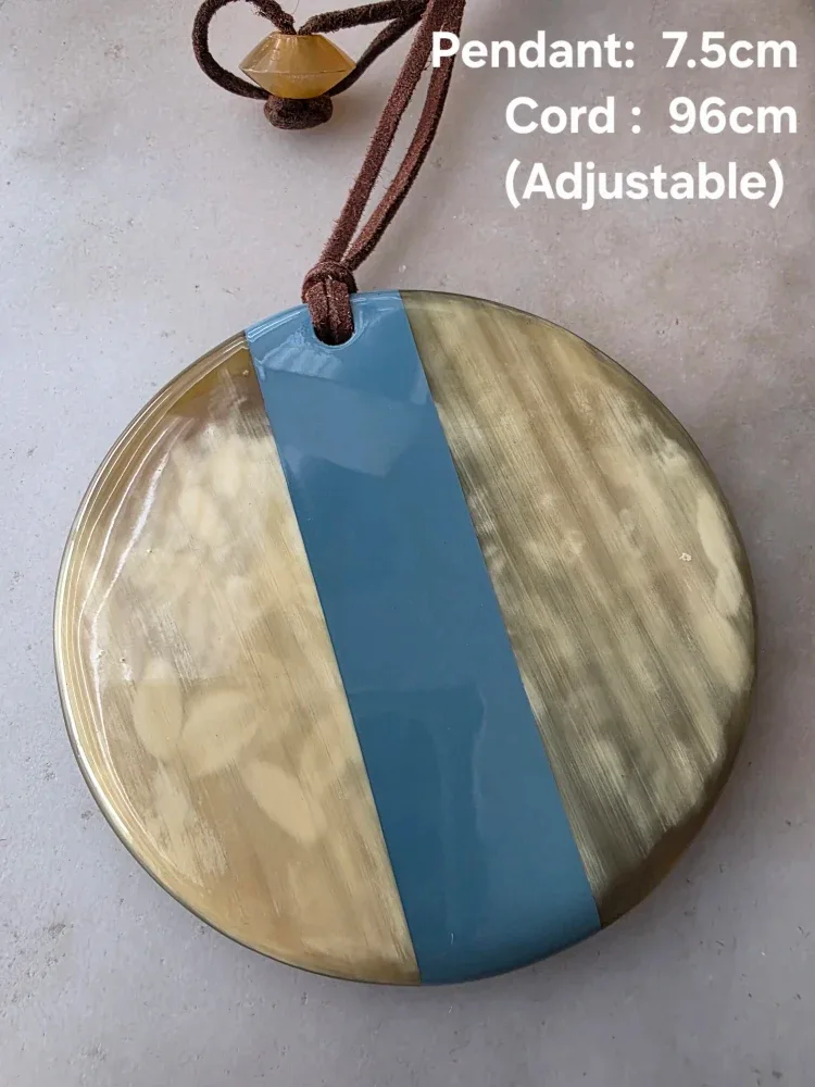 Handmade Buffalo Horn Pendant Necklaces - 3 Designs