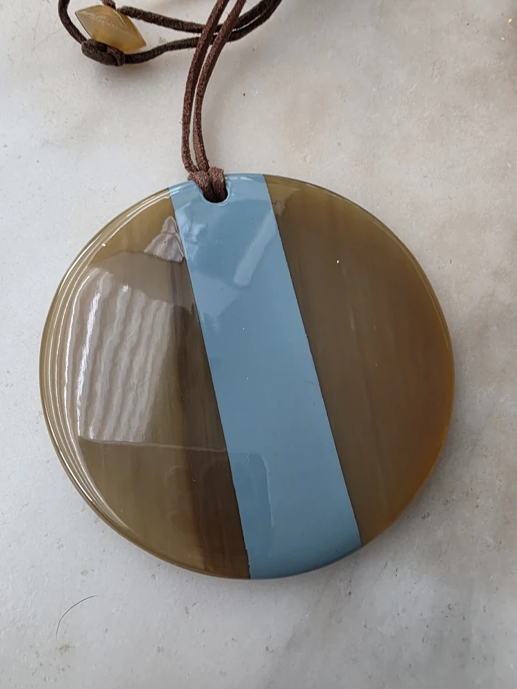 Handmade Buffalo Horn Pendant Necklaces - 3 Designs - photo 2