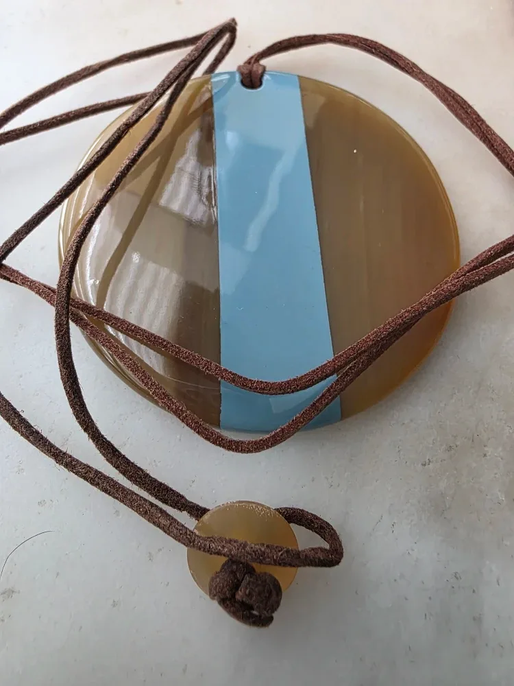 Handmade Buffalo Horn Pendant Necklaces - 3 Designs image indicator(3)