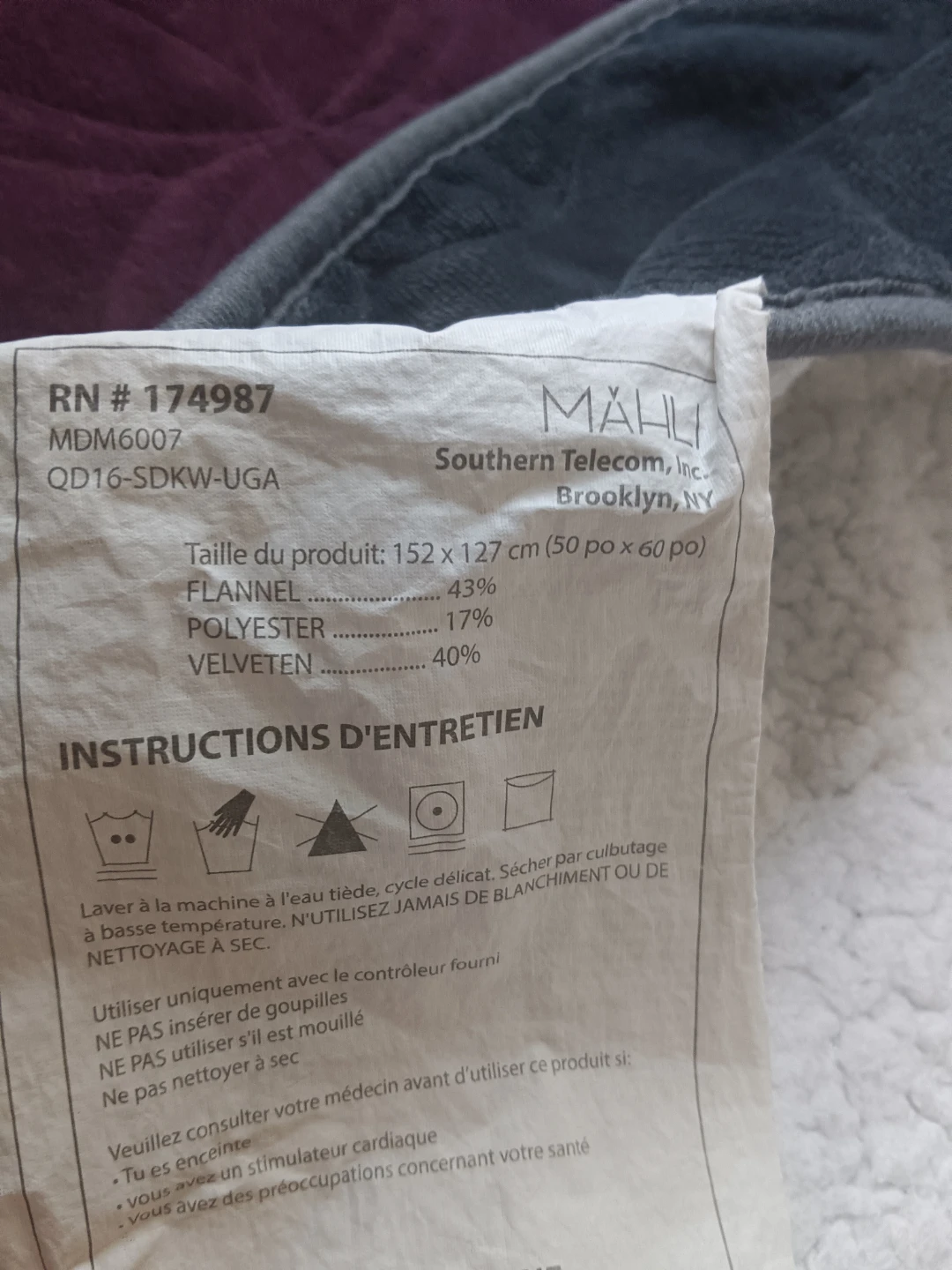 Mähli Heated Blanket - 50 x 60 inches - photo 3