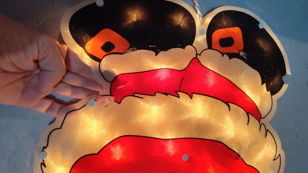 Santa Christmas Window Decoration Light image indicator(6)