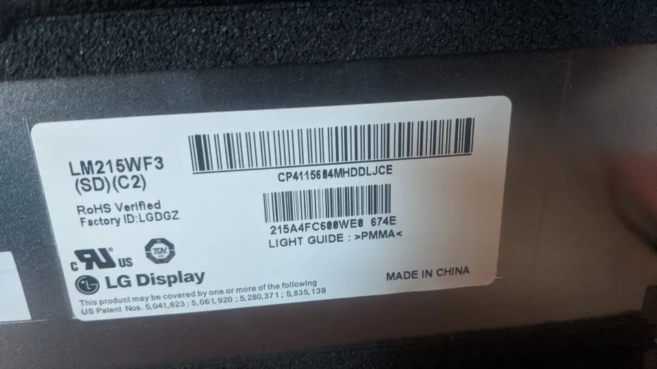 LG LM215WF3 Monitor Panel image indicator(3)