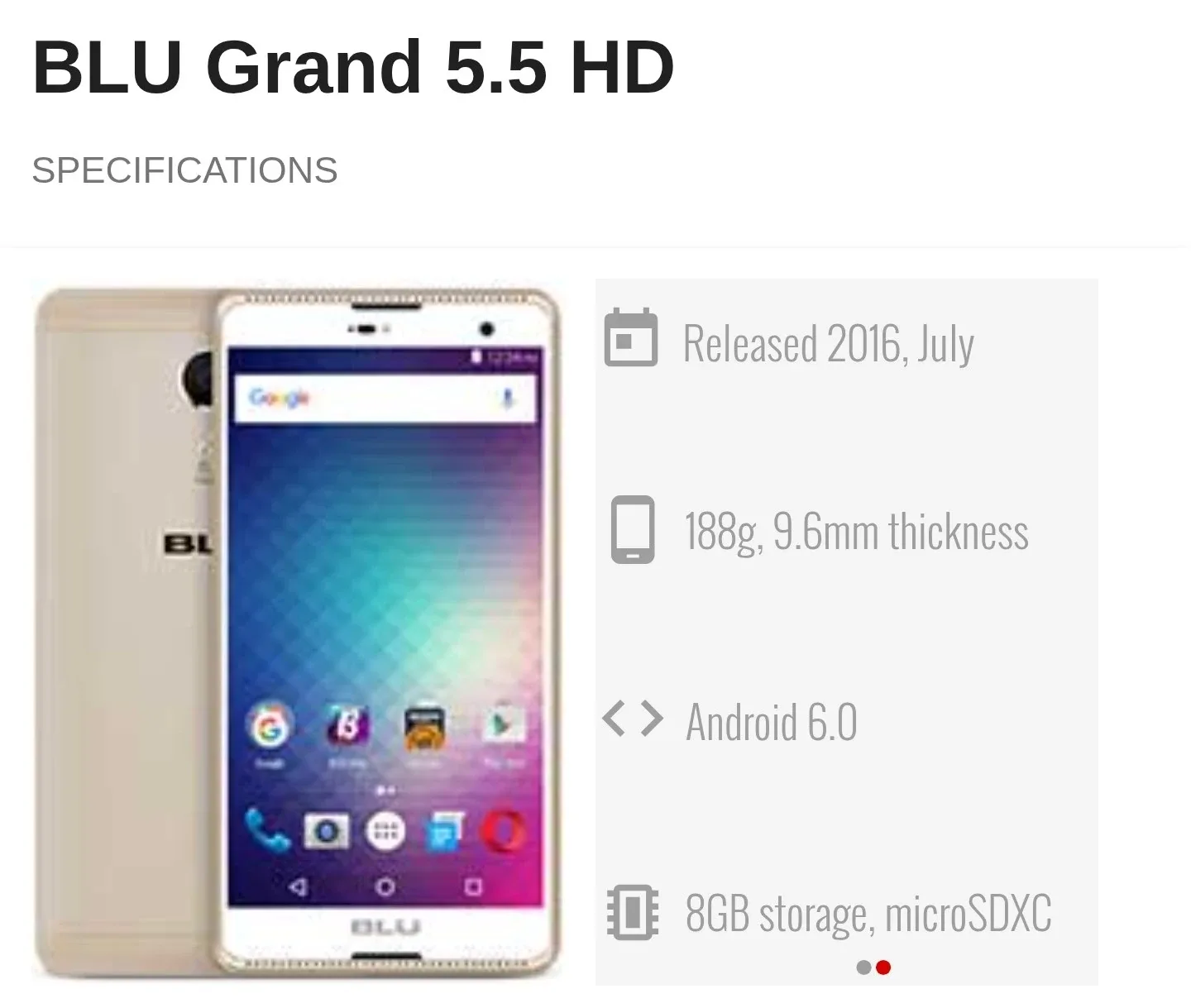 BLU Grand 5.5 HD - Smartphone image indicator(4)