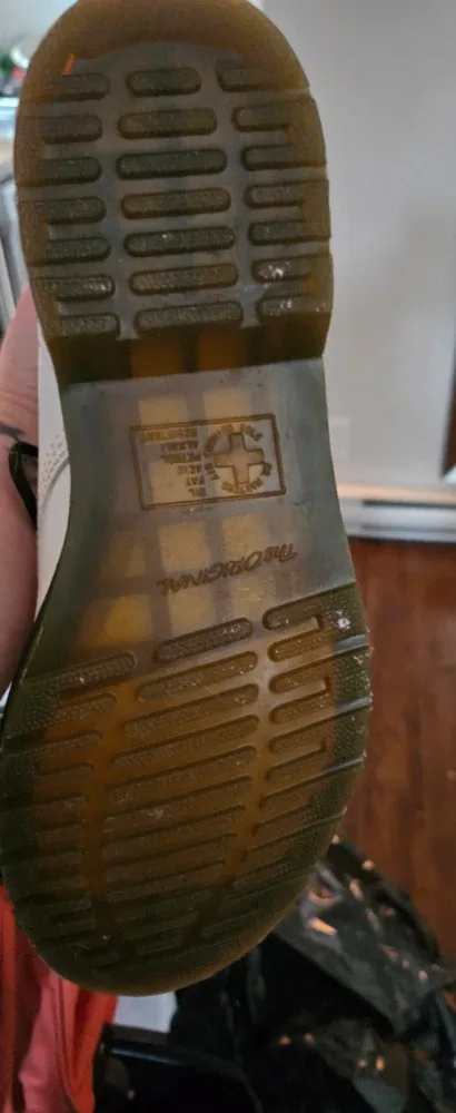 Dr. Martens 1460 White Leather Boots image indicator(4)