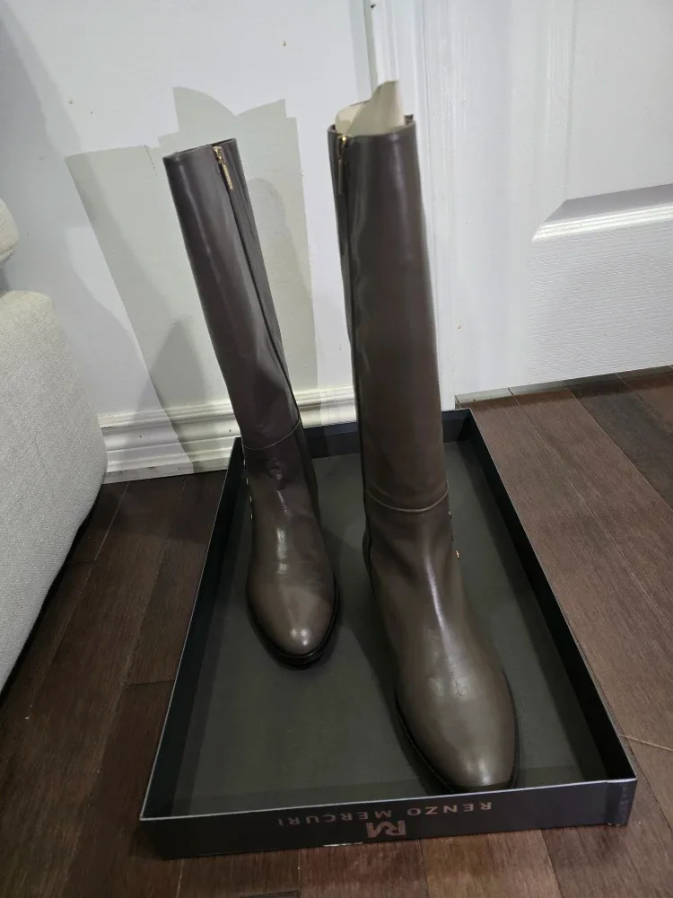 Renzo Mercuri Leather Boots Size 40 image indicator(4)