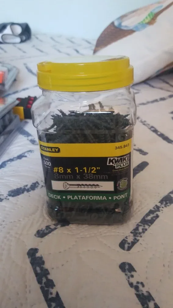 Stanley #8 x 1-1/2" Deck Screws