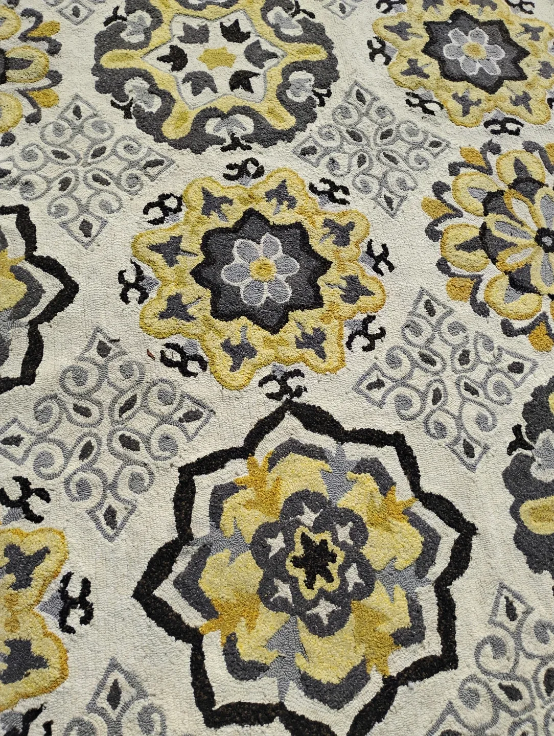 Floral Area Rug - Yellow, Gray, & Cream image indicator(6)