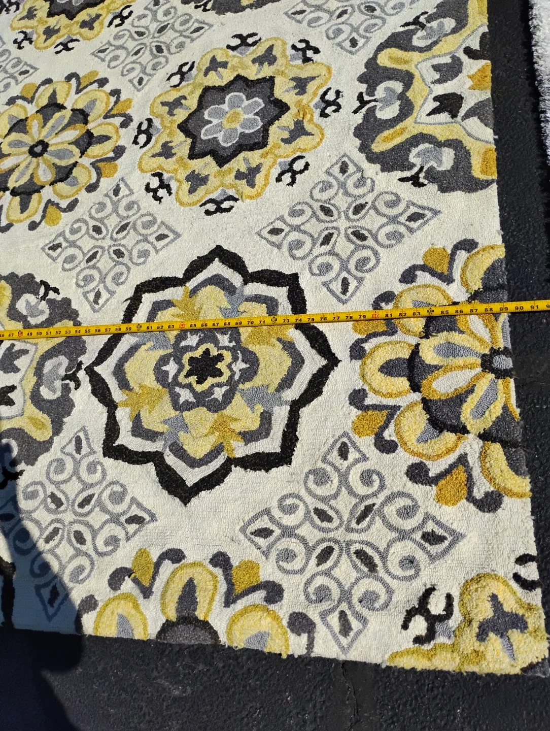 Floral Area Rug - Yellow, Gray, & Cream image indicator(7)