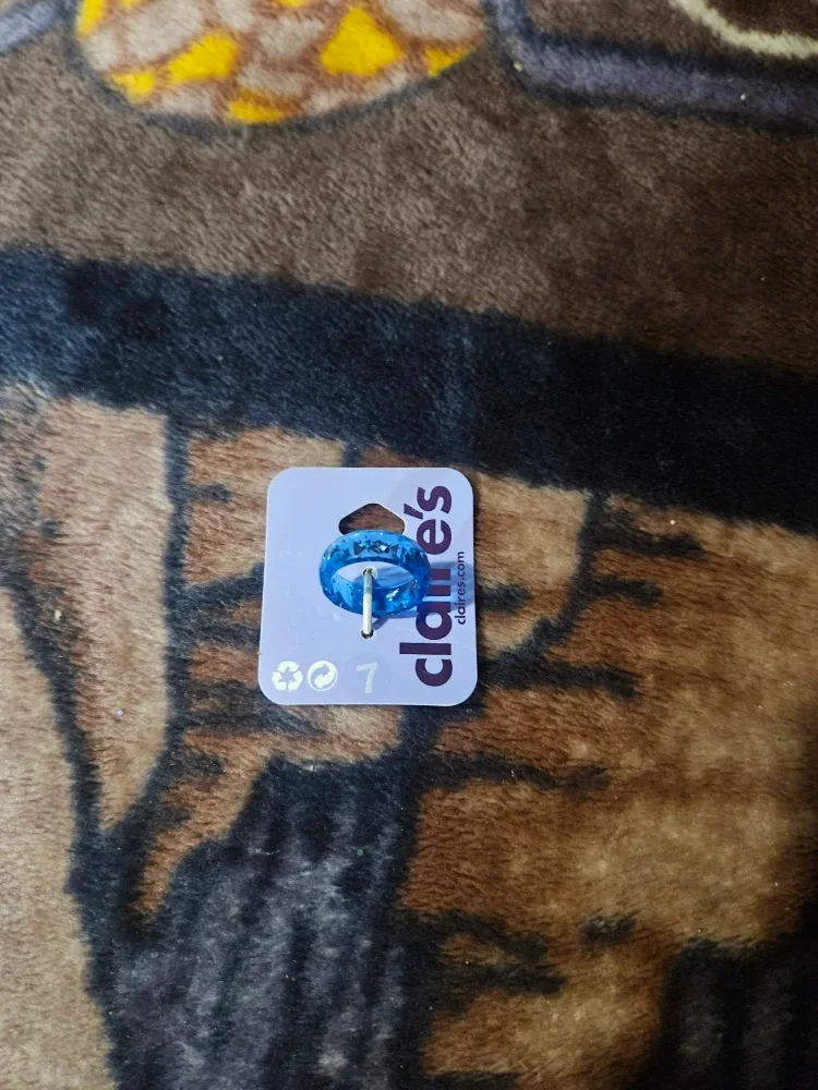 Claire's Blue Ring - Size 7