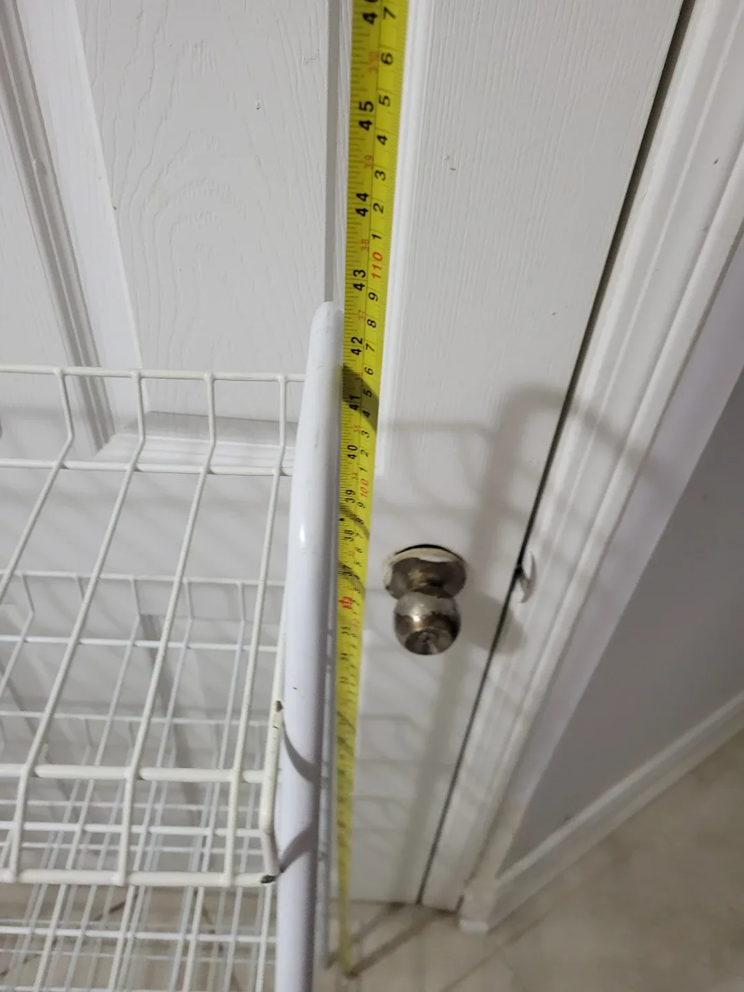 White Metal Wire Shoe Rack image indicator(2)