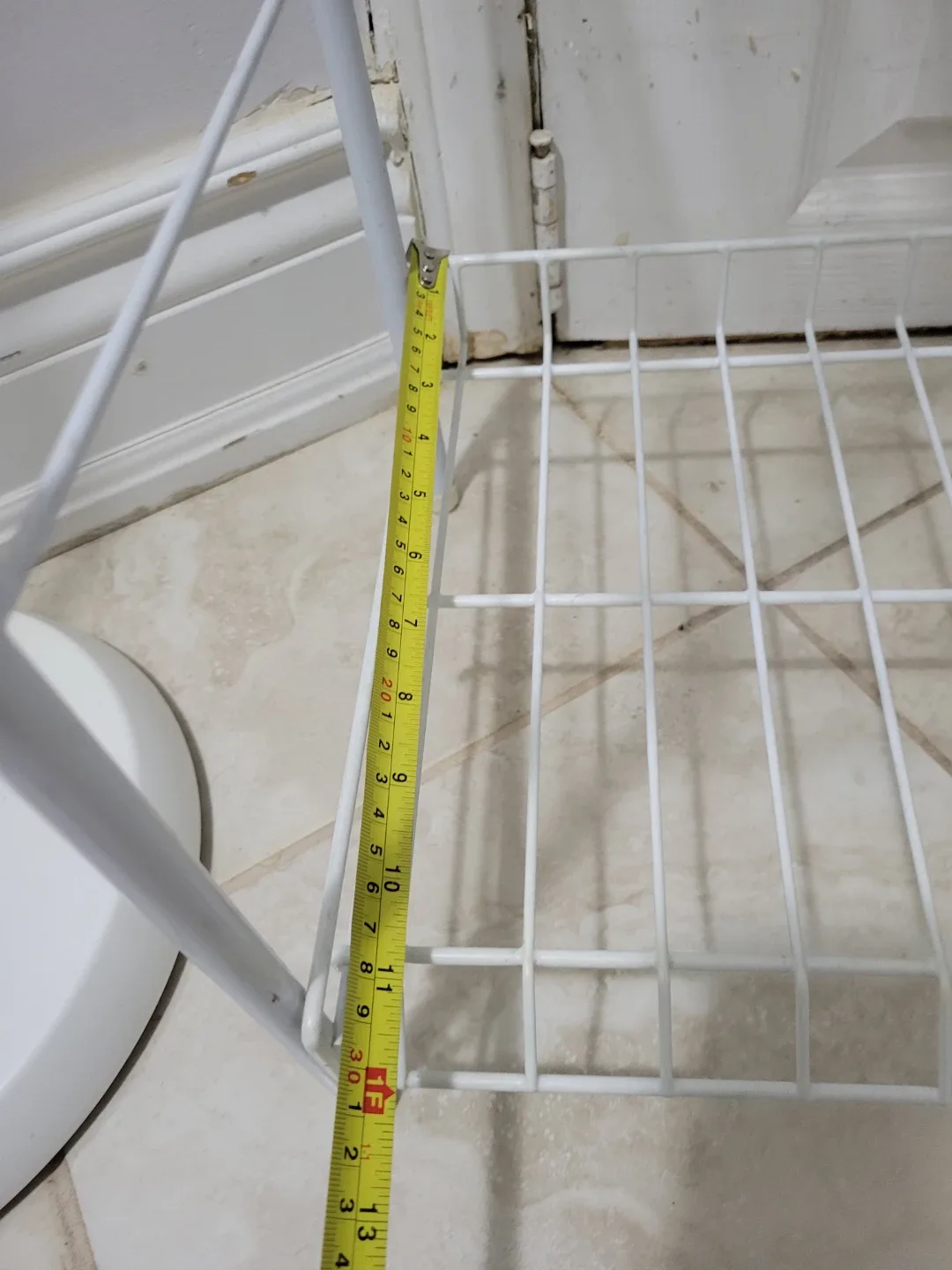 White Metal Wire Shoe Rack image indicator(4)