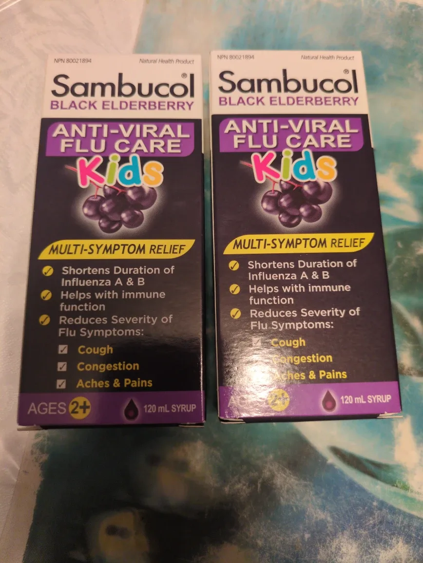 Sambucol Black Elderberry Anti-Viral Flu Care Kids 120ml