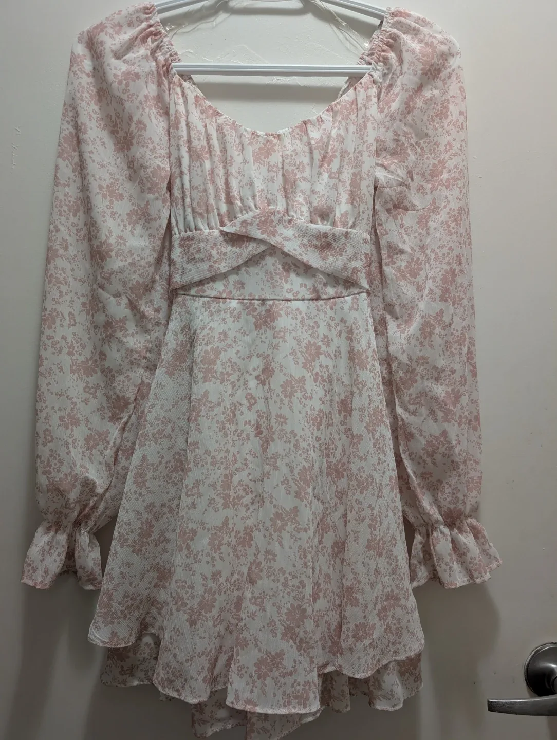 Floral Print Mini Dress - Size Small thumbnail