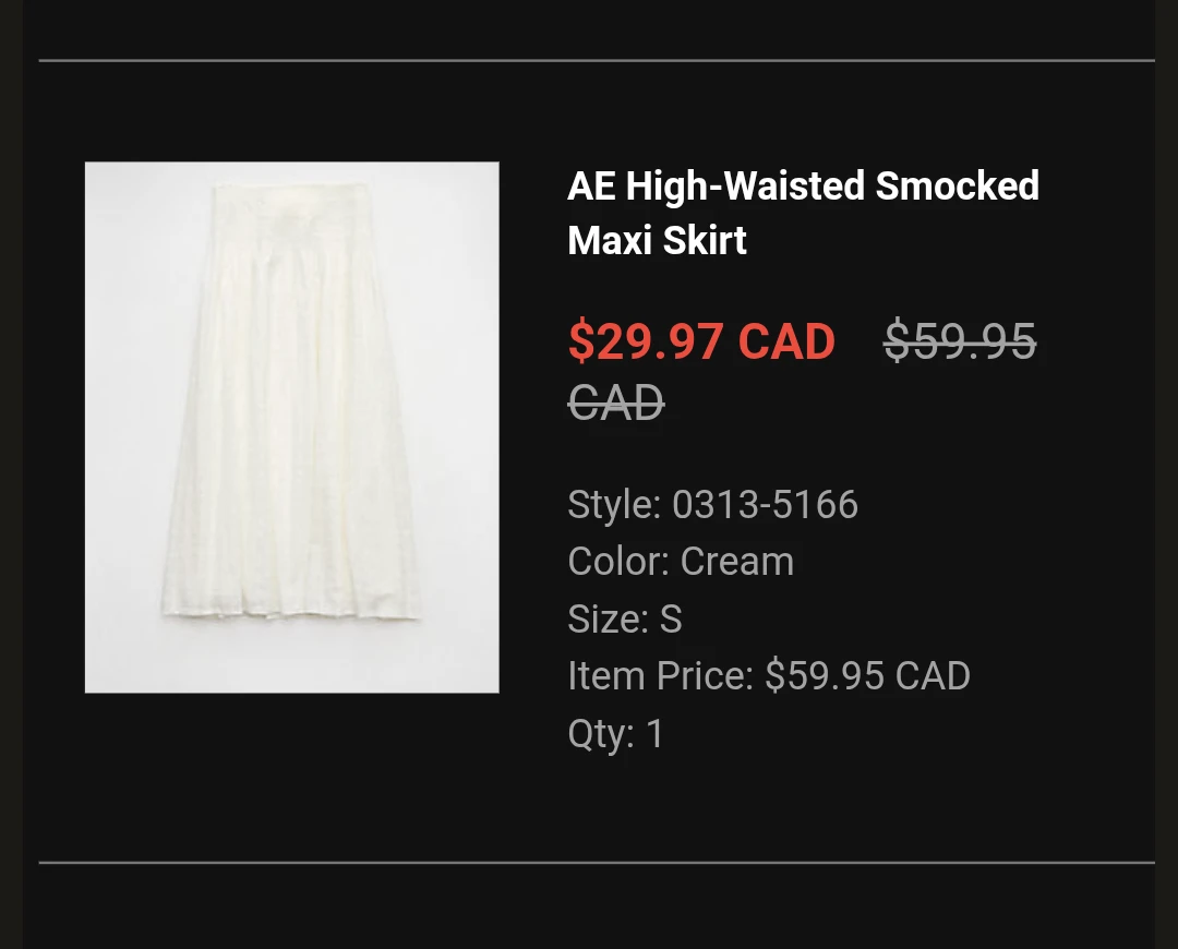 Brand New American Eagle High-Waisted Maxi Skirt - Size S