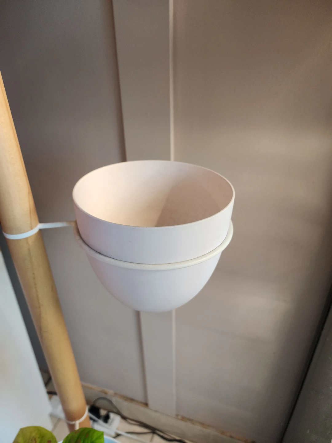 UMBRA Wooden Plant Stand with 3 White Pots - photo 5