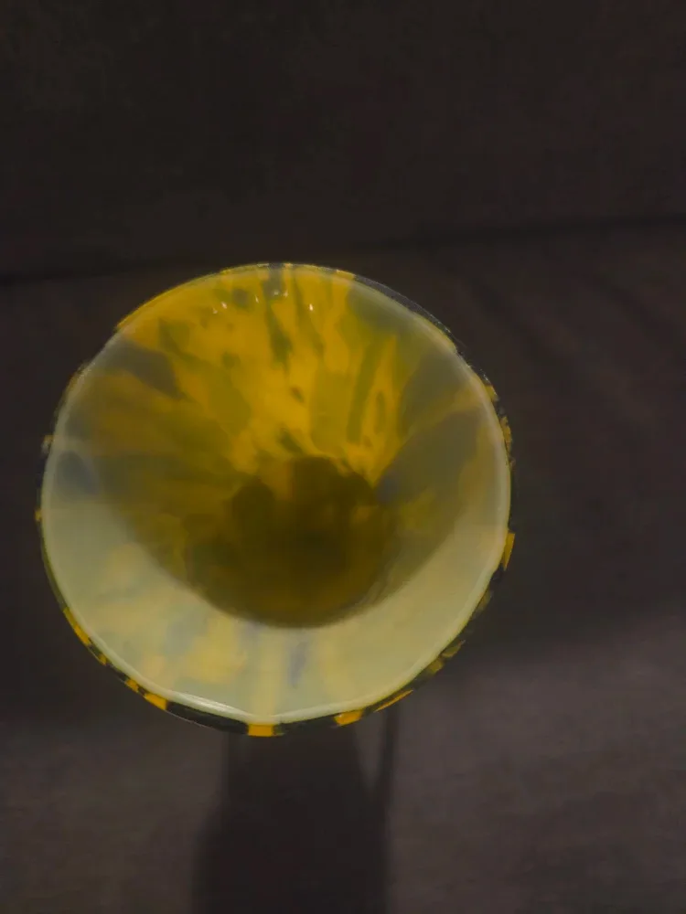 Yellow & Black Glass Vases image indicator(6)