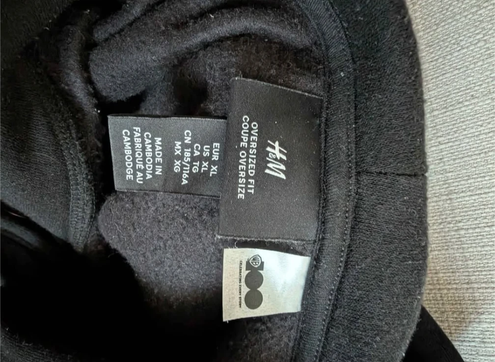H&M Warner Bros Oversized Hoodie - XL - photo 3